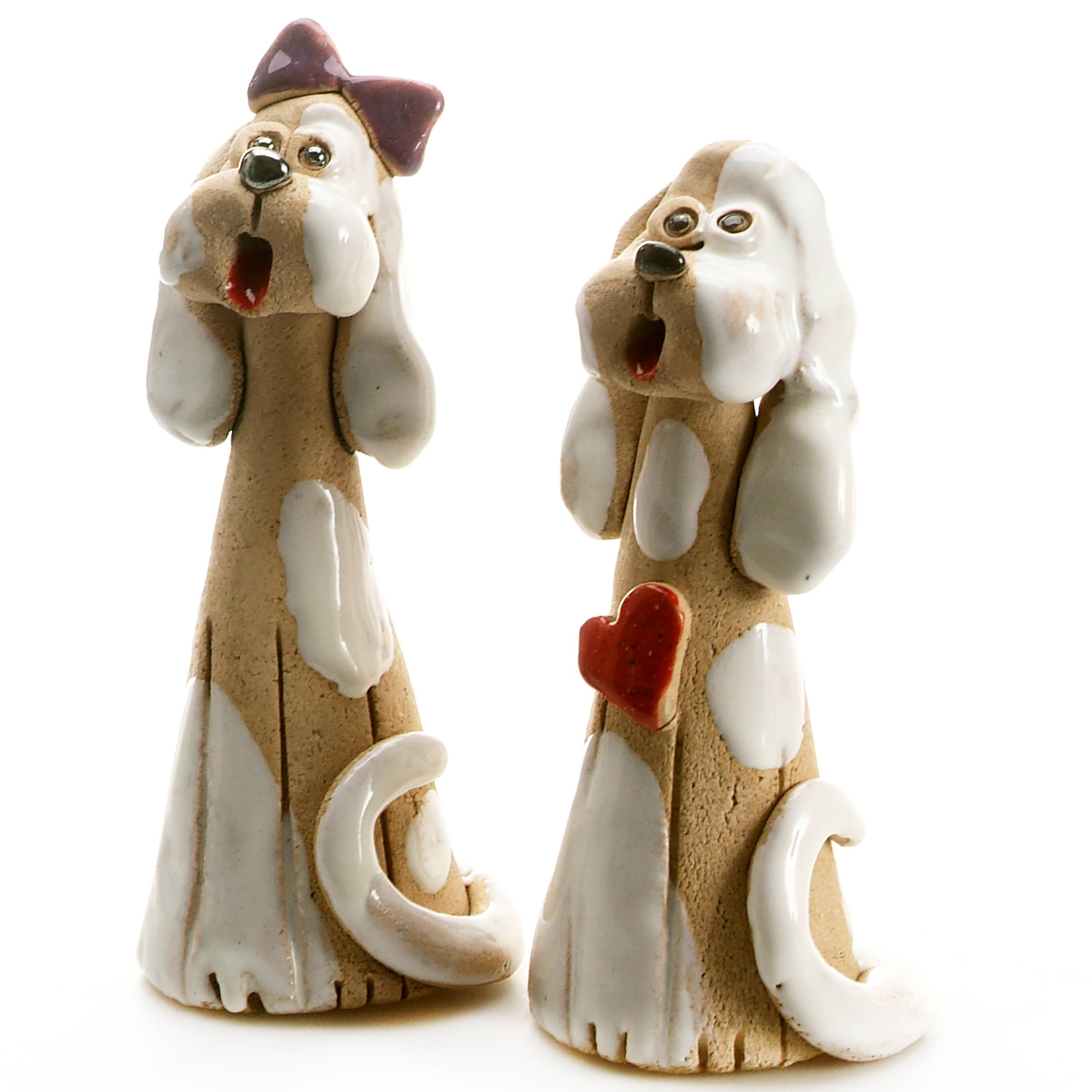 Mr or Mrs Cute Dog Ceramic Figurine | 2 Styles: Boy