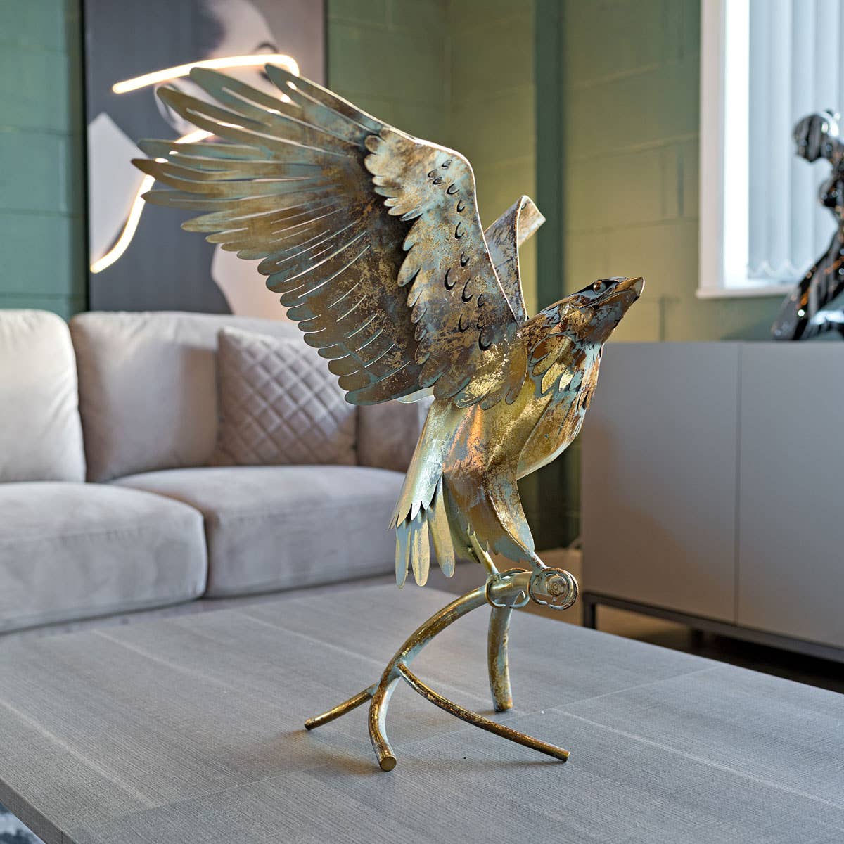 Gold Eagle Sculpture