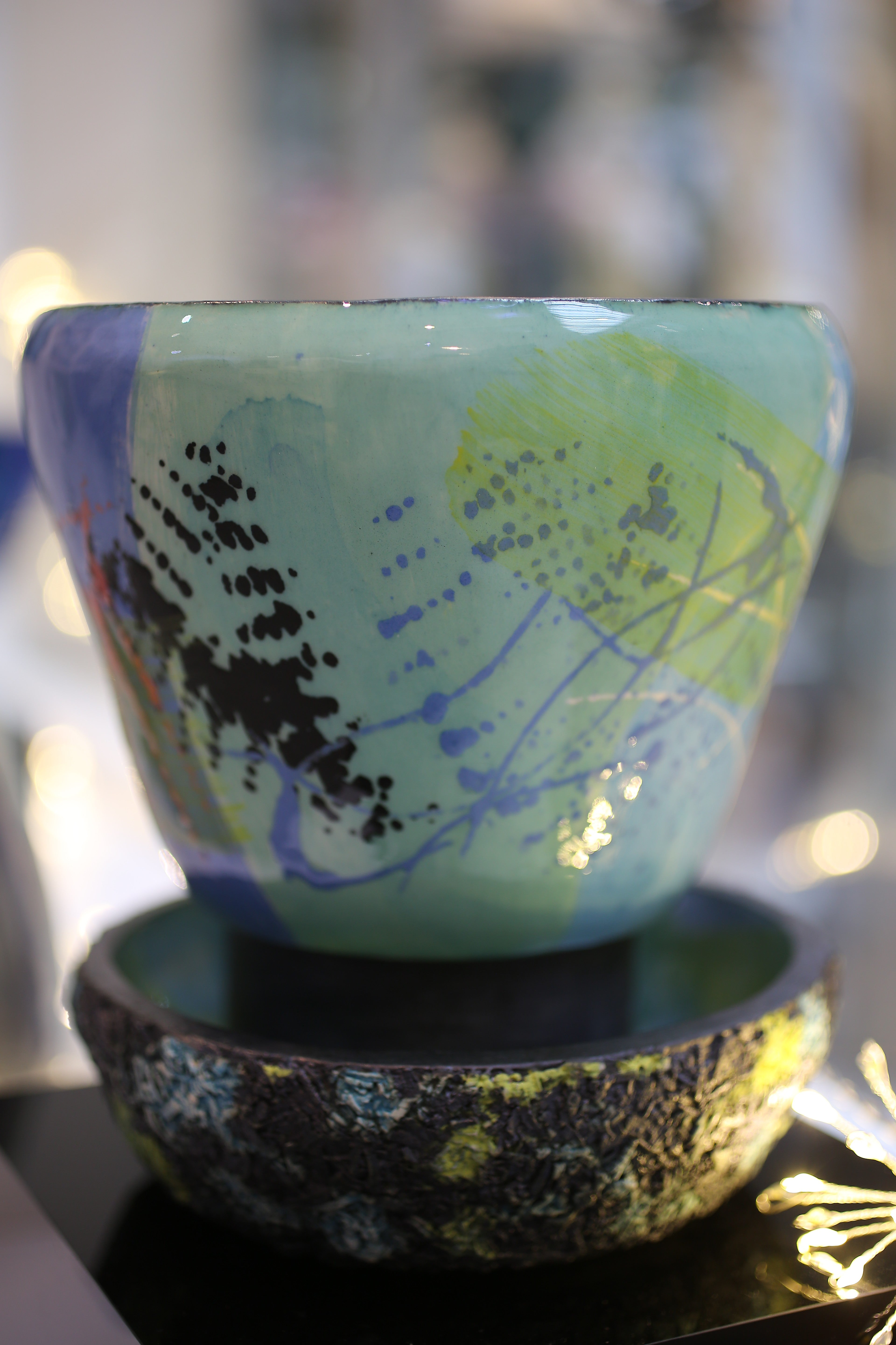 Mono Print Bowl - Artist Molly Abbott