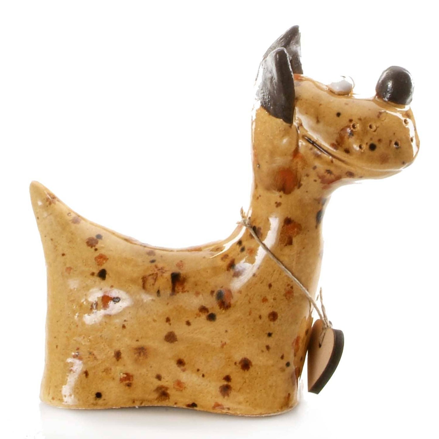 Terrier Sculpture Ceramic Figurine | Various Colours: Teal