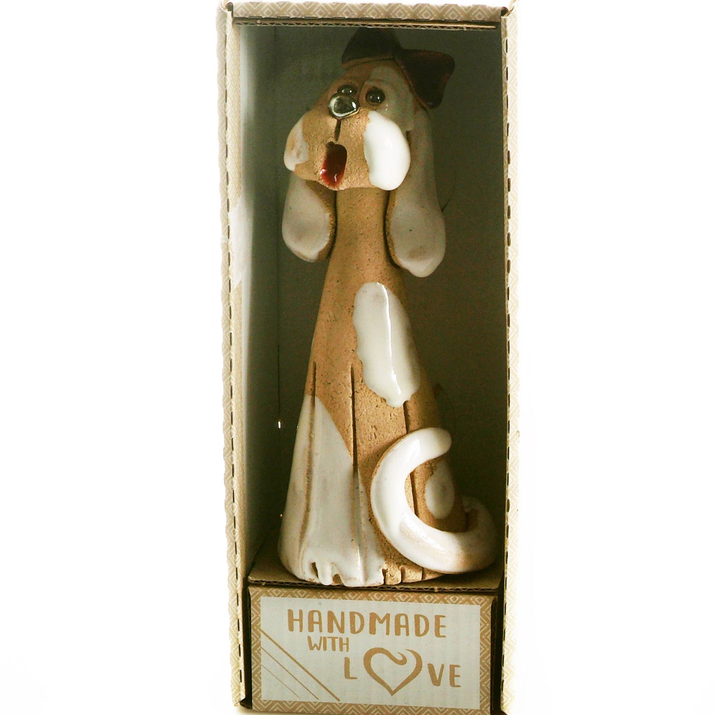 Mr or Mrs Cute Dog Ceramic Figurine | 2 Styles: Girl