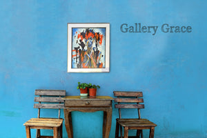 Cat Tremaine-Tucker | Abstract original painting | Blue Serenity | Gallery Grace