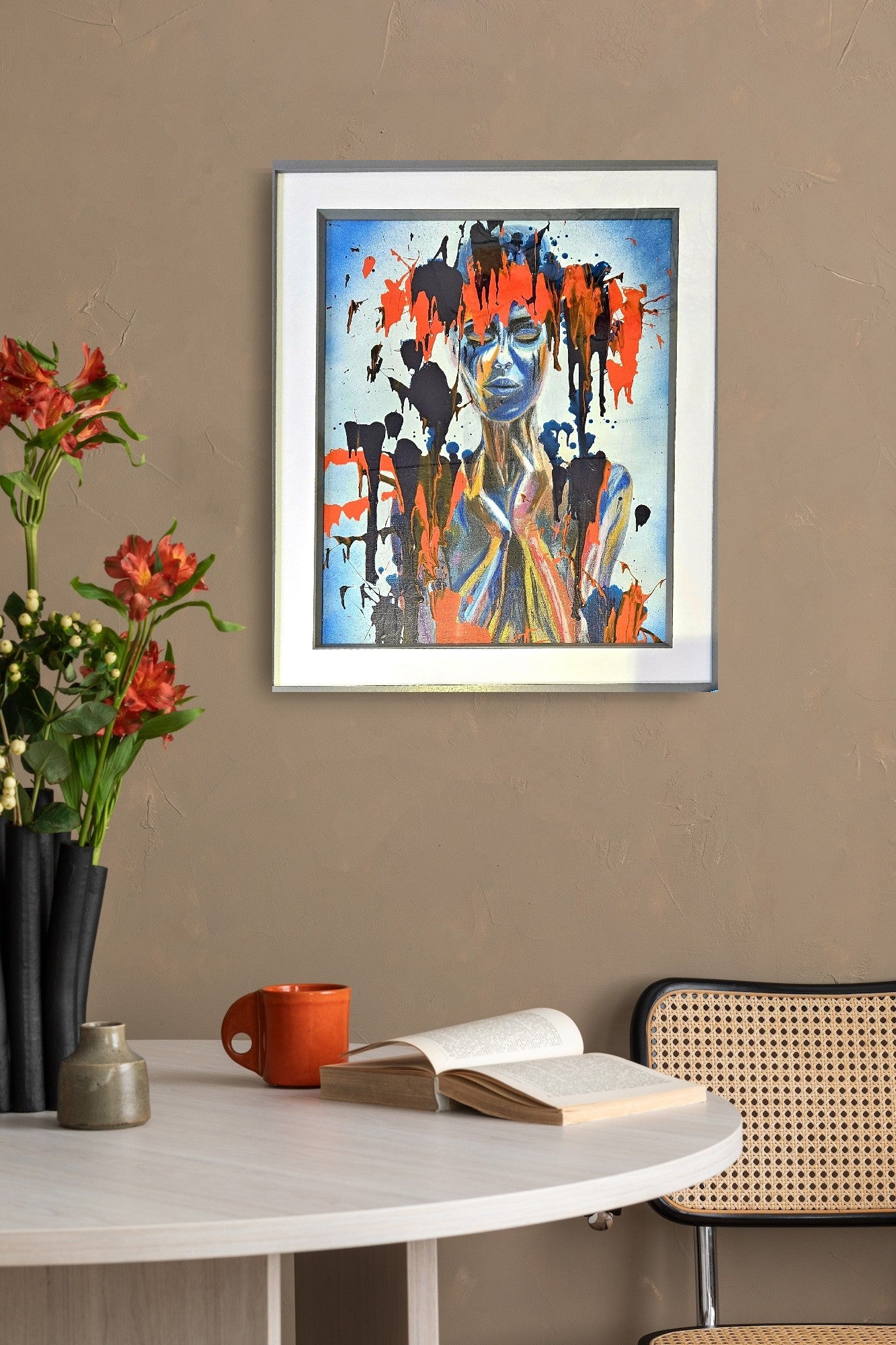 Cat Tremaine-Tucker | Contemporary Abstract original painting | Blue Serenity | Gallery Grace