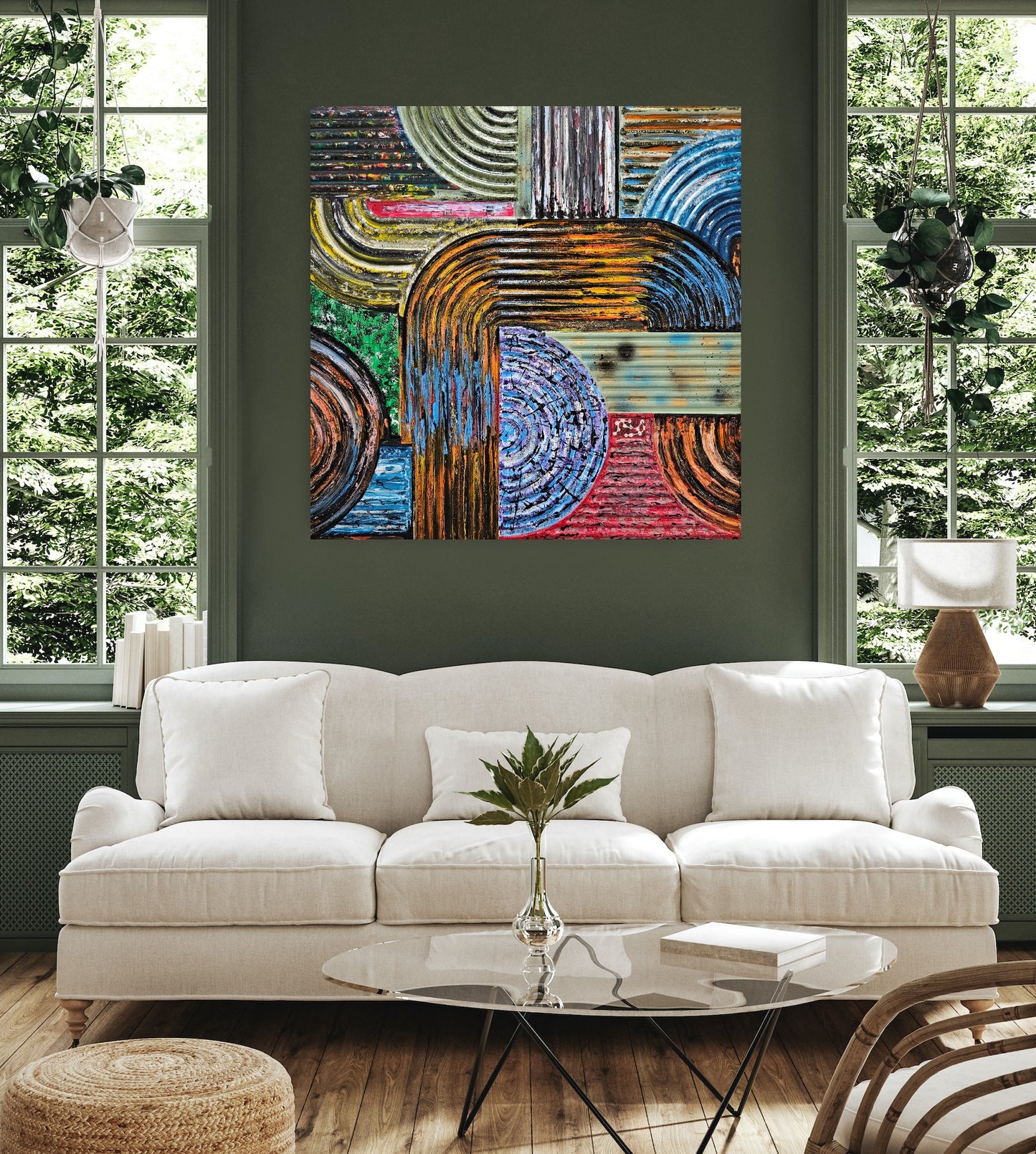 David Lunt| Abstract original painting | Serene Aquastic | Gallery Grace | Clifton Village