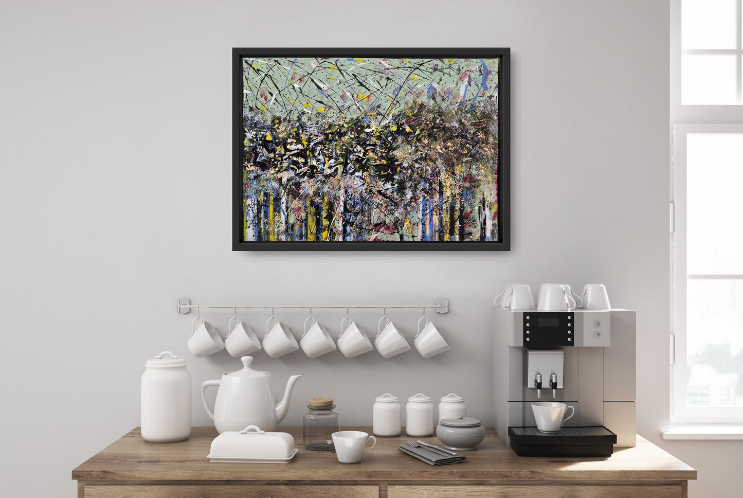 David Lunt| Abstract original painting | Serene Aquastic | Gallery Grace | Clifton Village