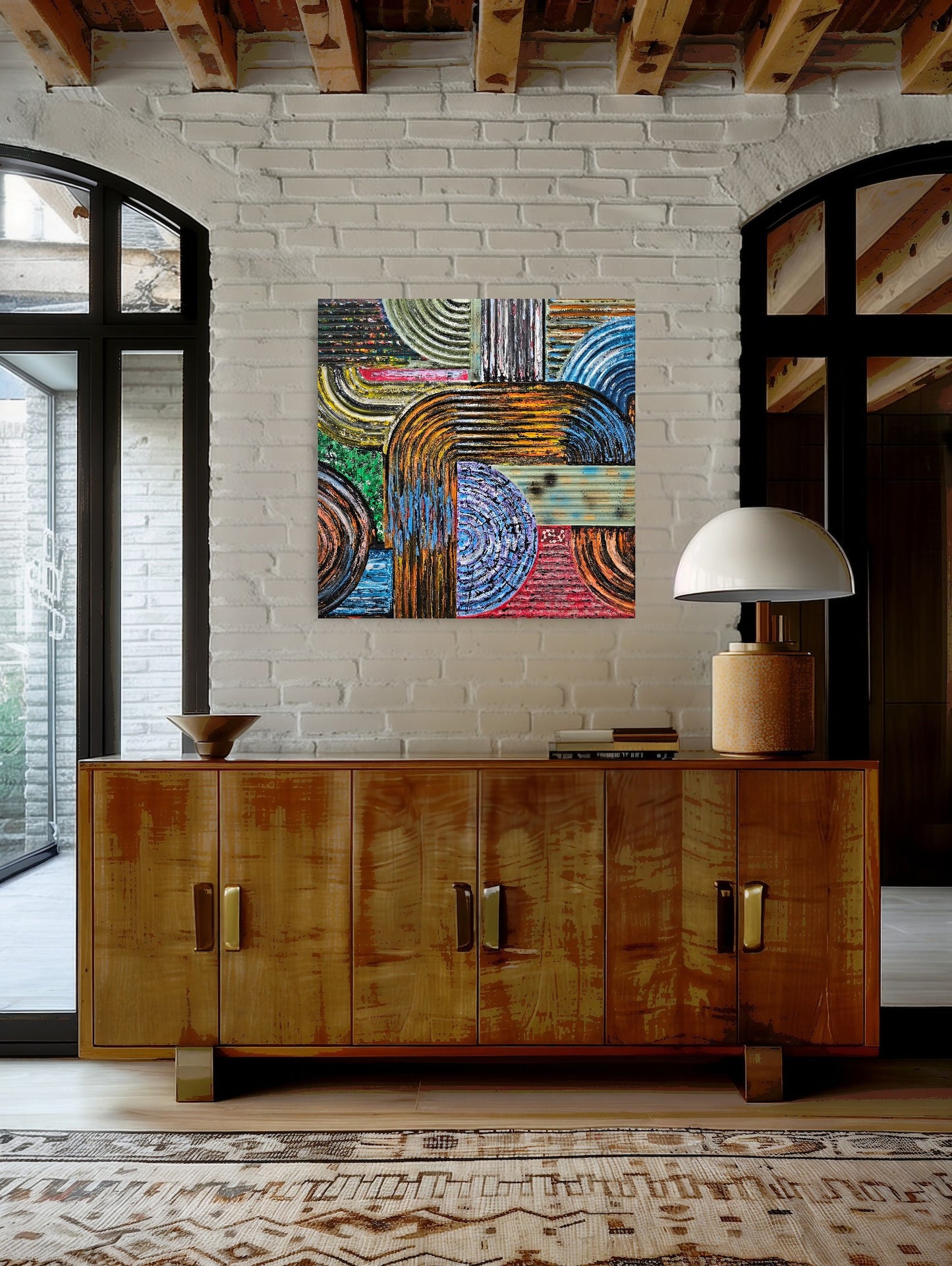 David Lunt | Abstract original painting | Serene Aquatic | Gallery Grace | Clifton Village