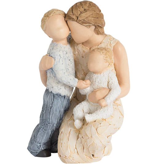 Contentment Decorative Ornamental Mother & Children Figurine