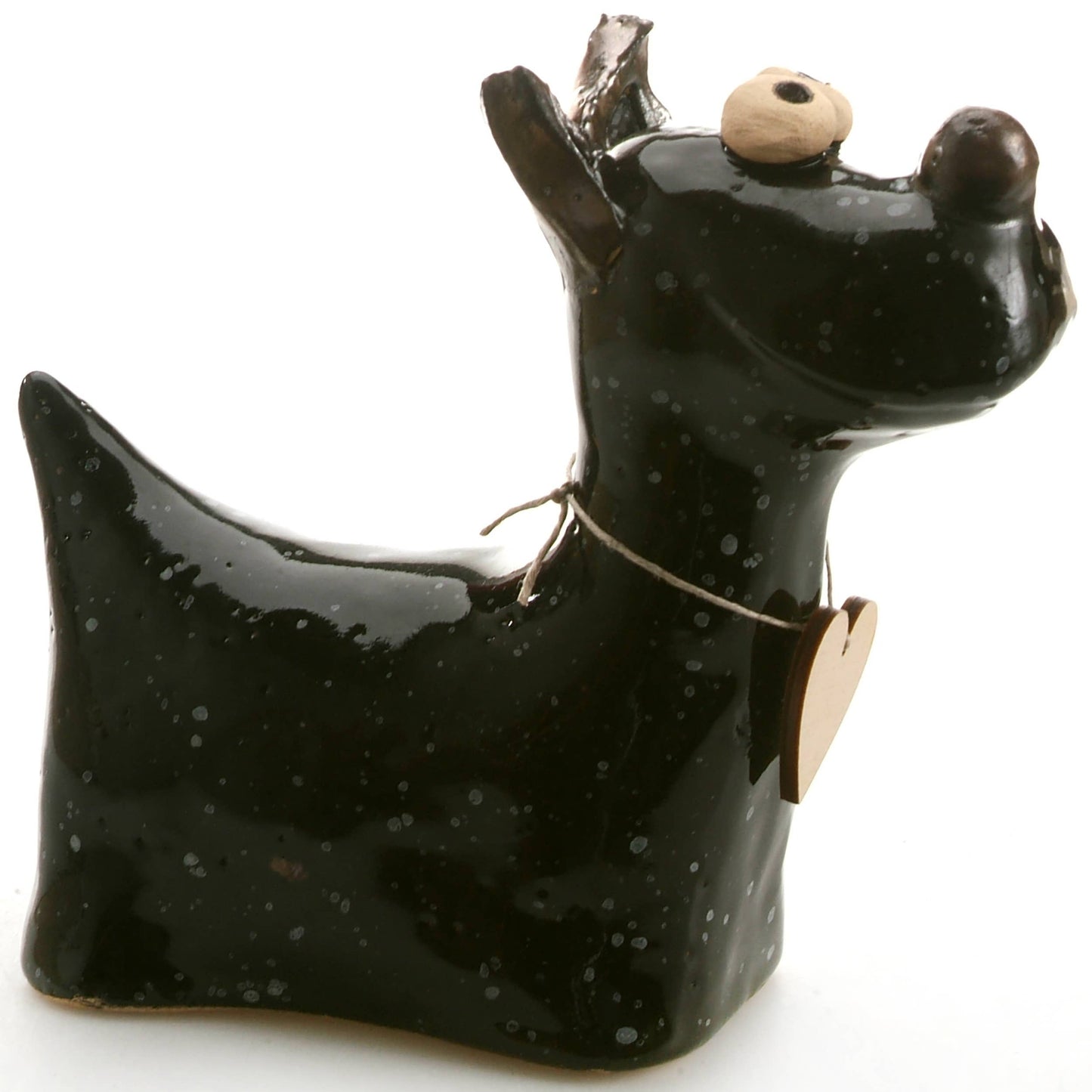 Terrier Sculpture Ceramic Figurine | Various Colours: Teal