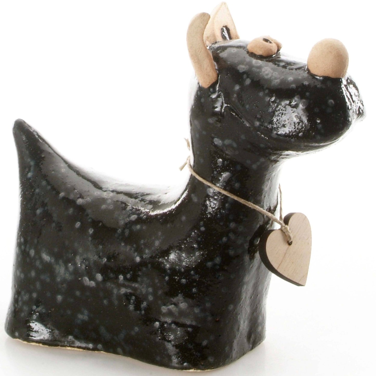 Terrier Sculpture Ceramic Figurine | Various Colours: Teal