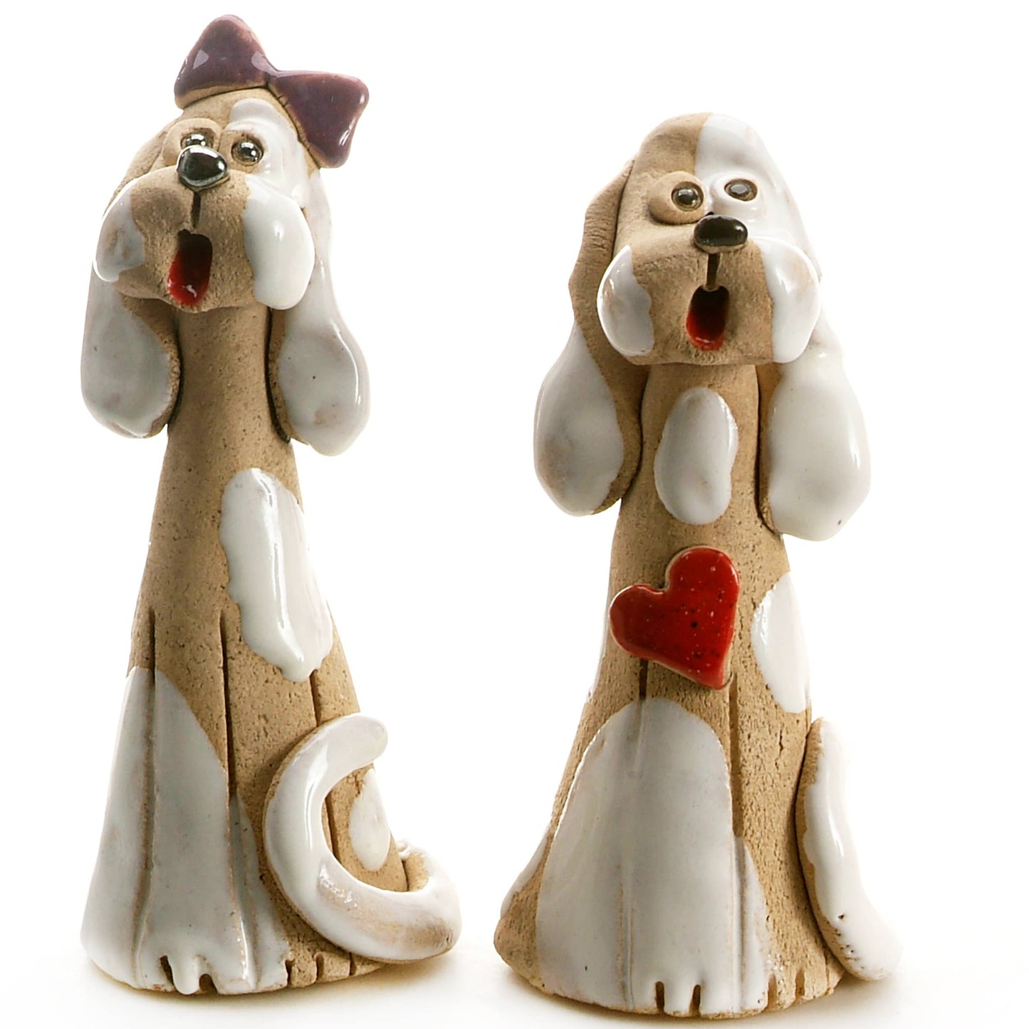 Mr or Mrs Cute Dog Ceramic Figurine | 2 Styles: Girl