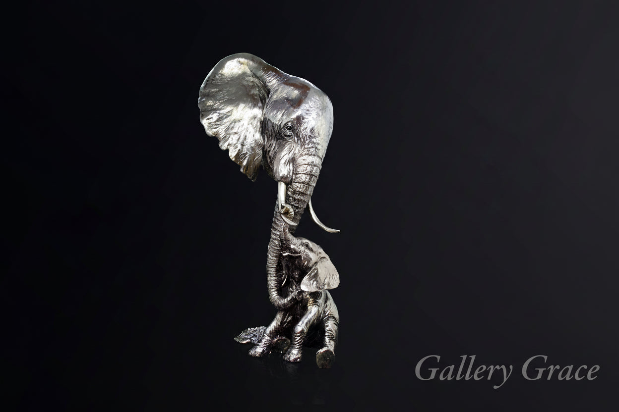 Elephant and Calf - Decorative Sculpture (315NP)