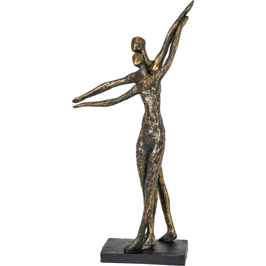 Celebrating Bronze Resin Standing Couple: Bronze / 100% Polyresin
