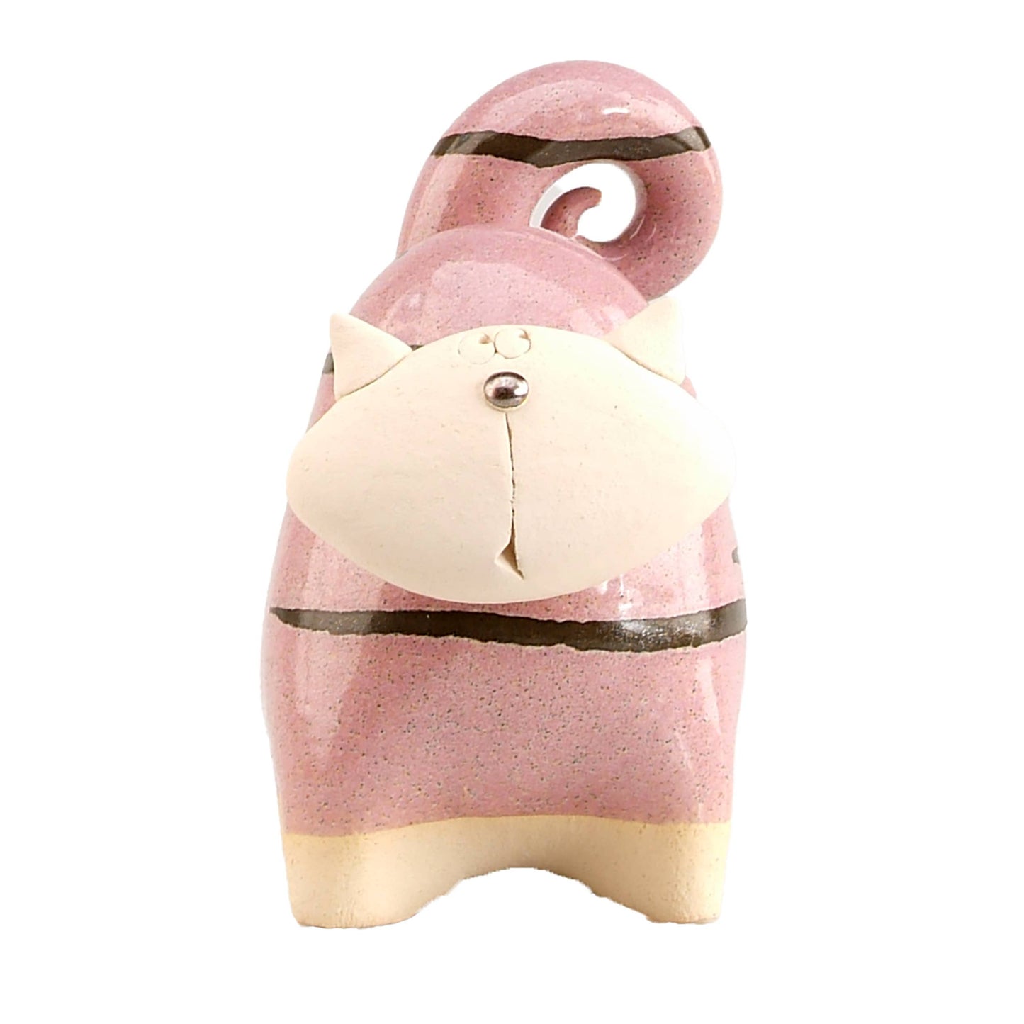 Chunky Cat Ceramic Figurine | Various Colours: White