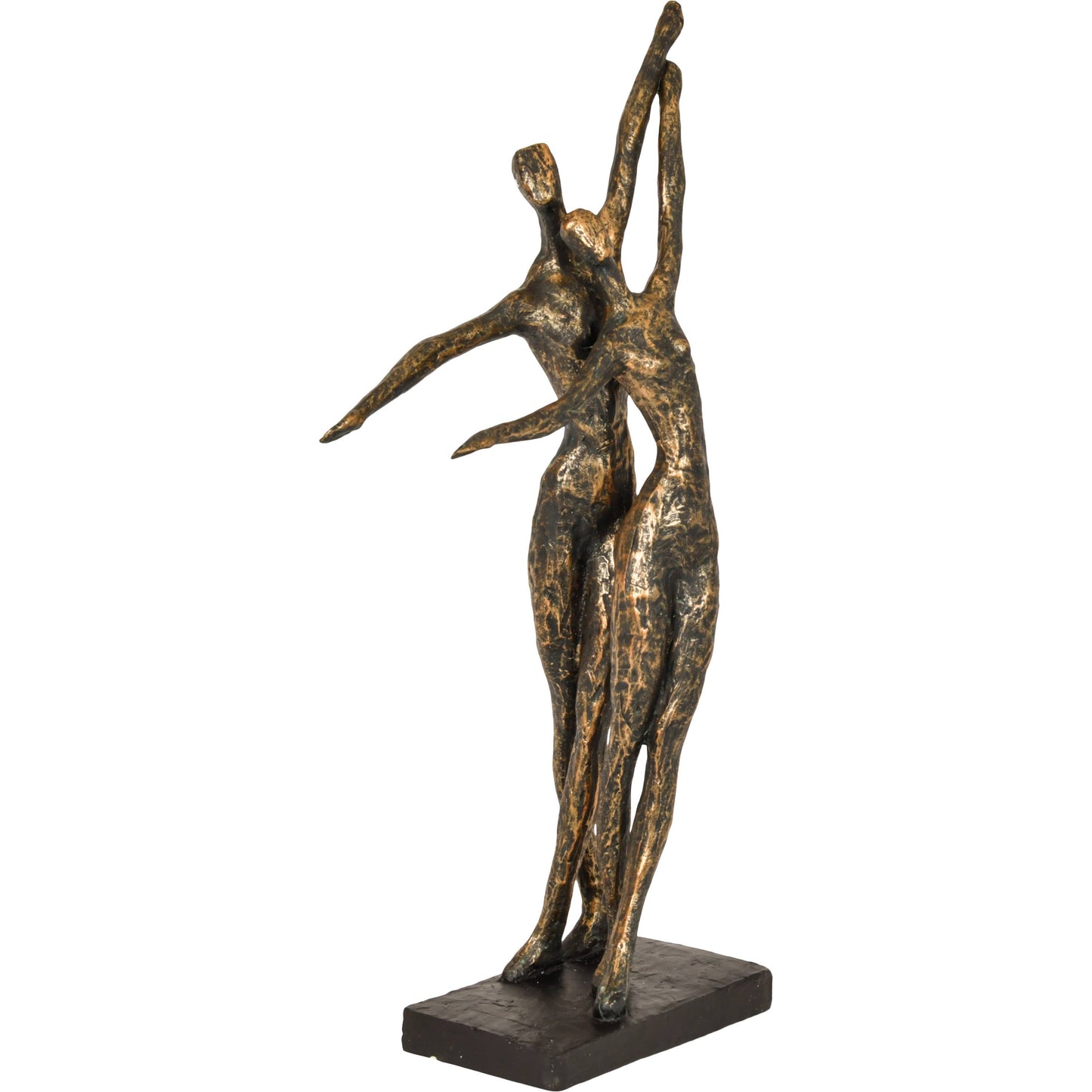 Celebrating Bronze Resin Standing Couple: Bronze / 100% Polyresin