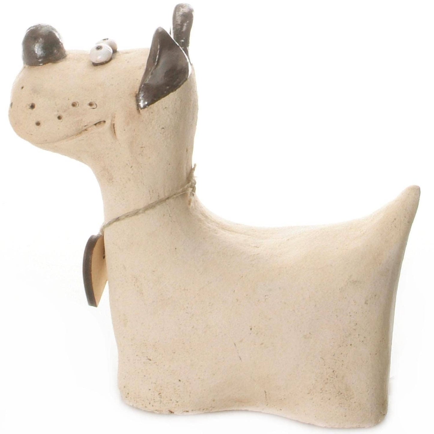 Terrier Sculpture Ceramic Figurine | Various Colours: Teal