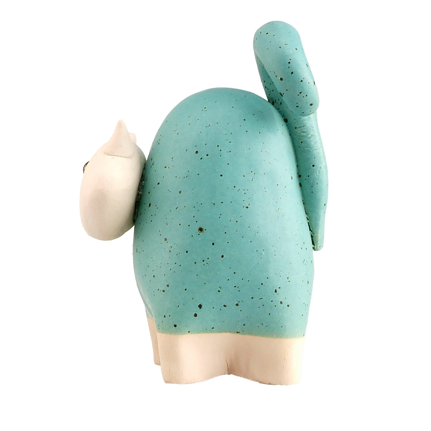 Chunky Cat Ceramic Figurine | Various Colours: White