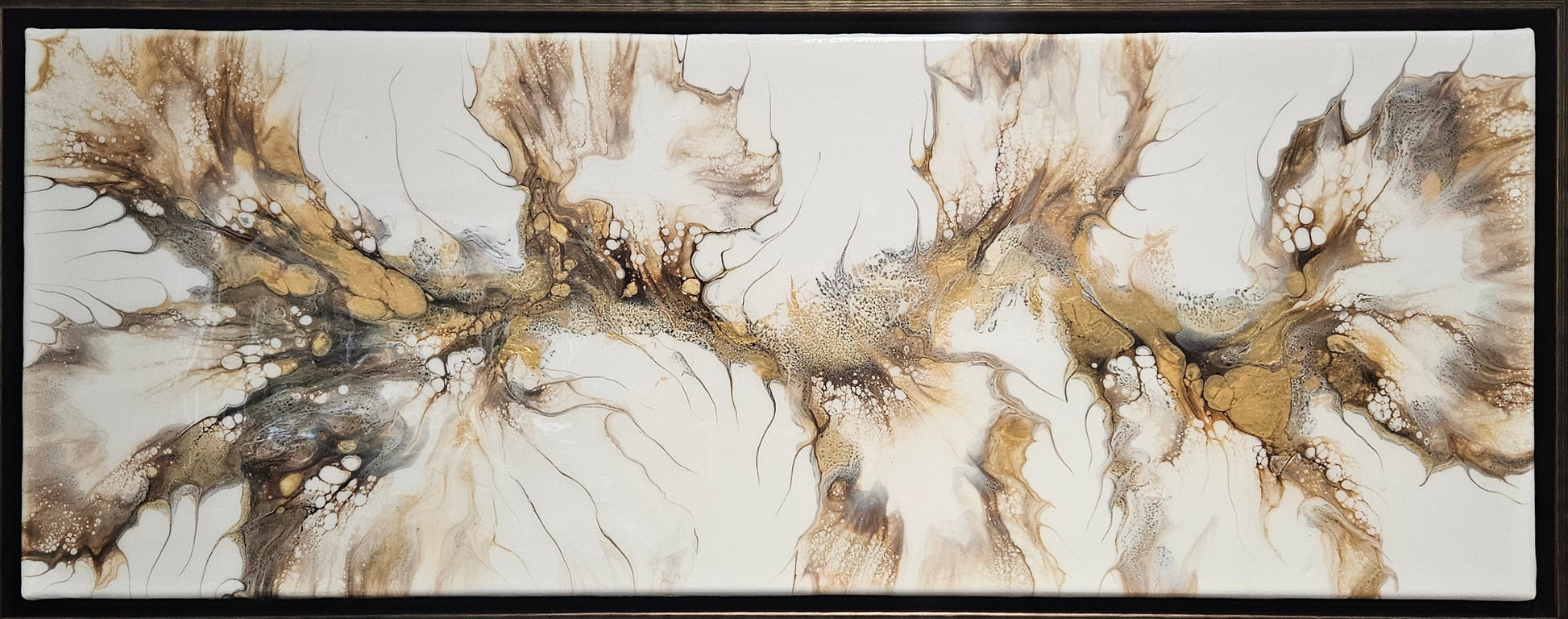 Cat Tremaine-Tucker | Dutch Flow | original painting | Artwork | Gold Marble | Gallery Grace