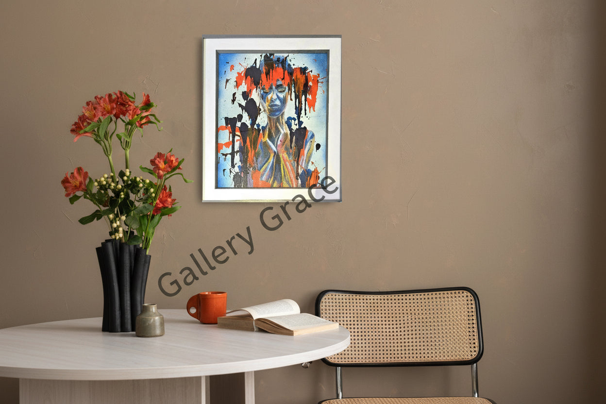 Cat Tremaine-Tucker | Contemporary  Abstract original painting | Blue Serenity | Gallery Grace