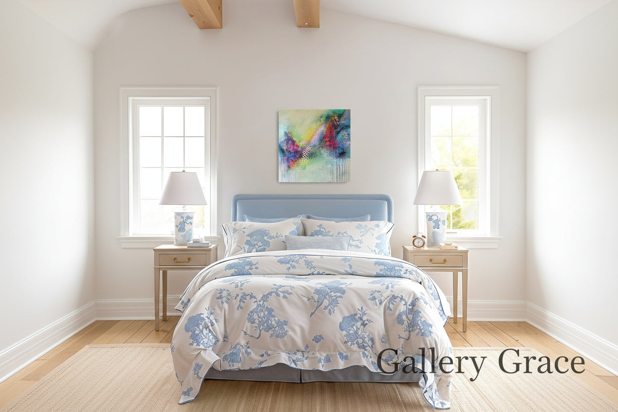 Cat Tremaine-Tucker | Abstract original painting | Cosmic Whirlwind | Gallery Grace | Clifton Village