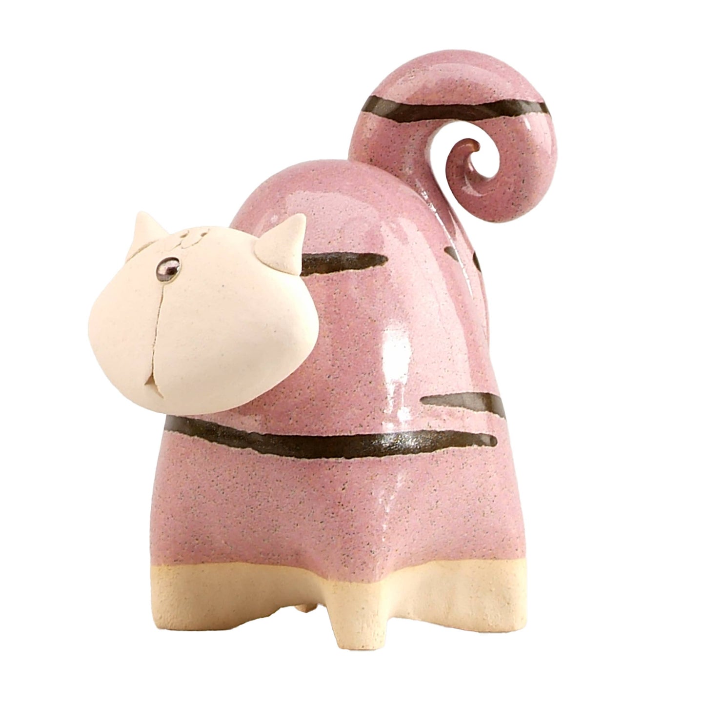 Chunky Cat Ceramic Figurine | Various Colours: White