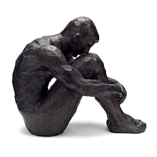 Large Sitting Man Bronze