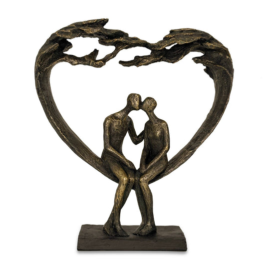 Sitting Couple Under Heart Tree