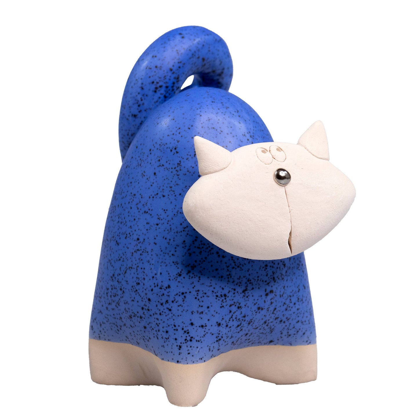 Chunky Cat Ceramic Figurine | Various Colours: White