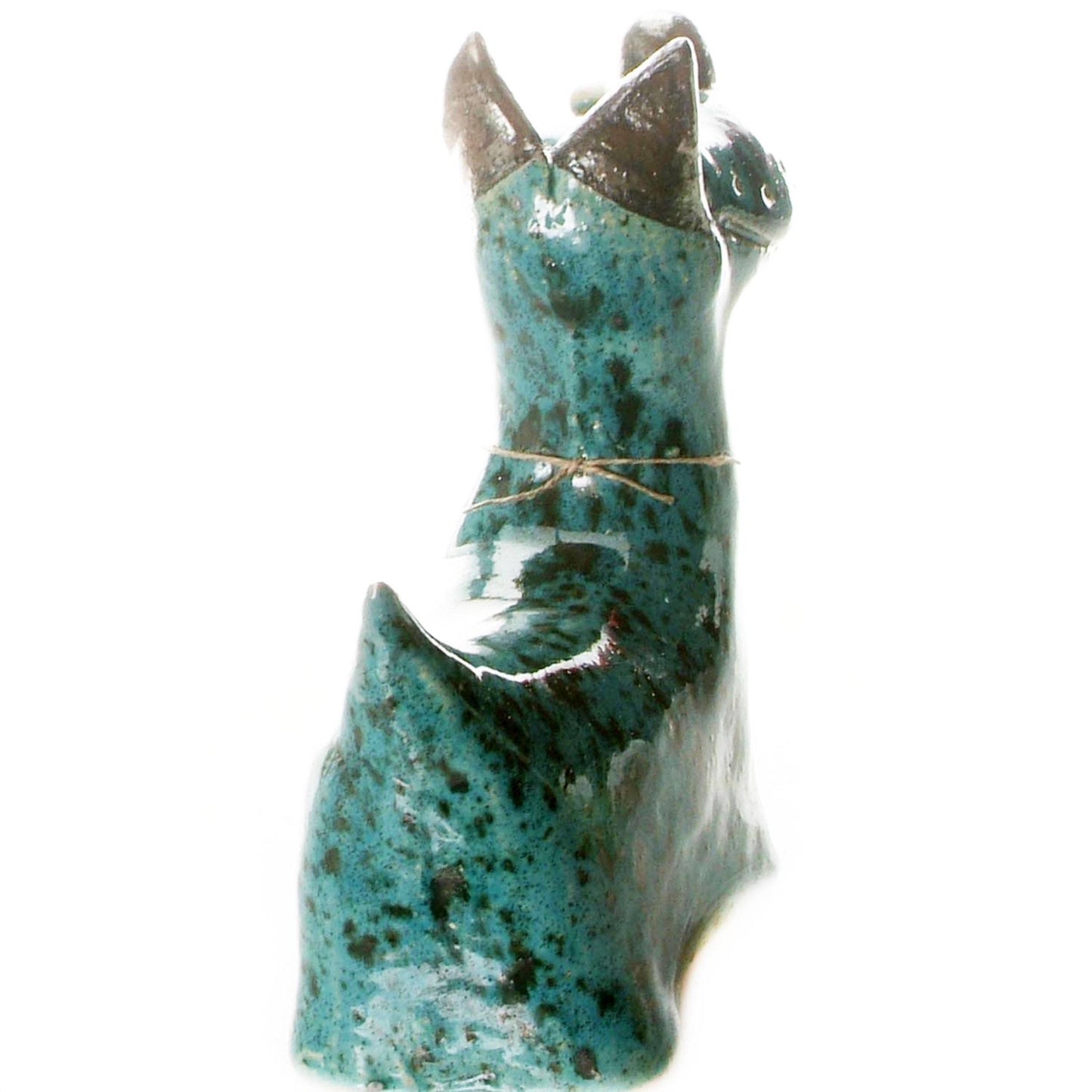 Terrier Sculpture Ceramic Figurine | Various Colours: Orange