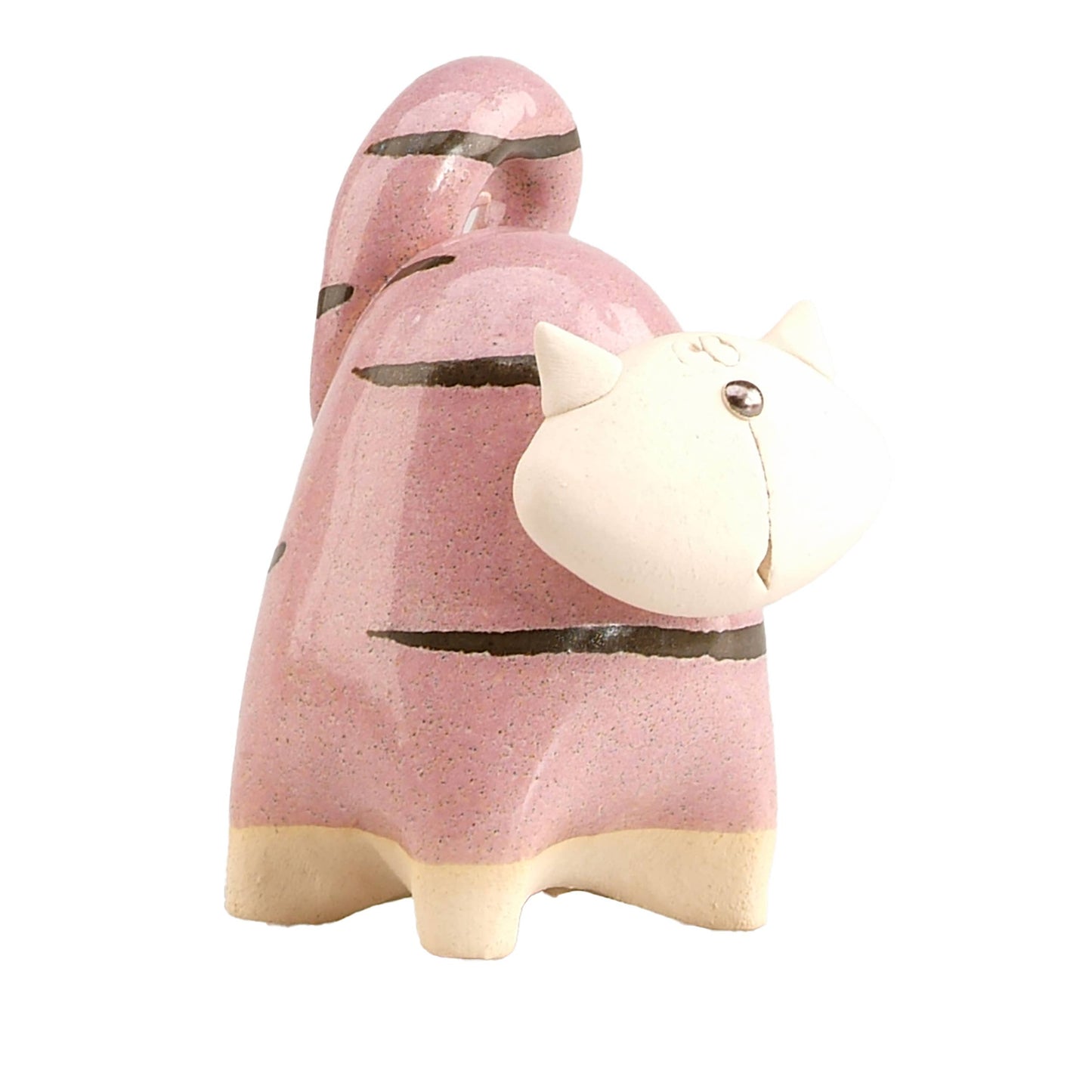 Chunky Cat Ceramic Figurine | Various Colours: White