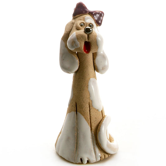 Mr or Mrs Cute Dog Ceramic Figurine | 2 Styles: Girl