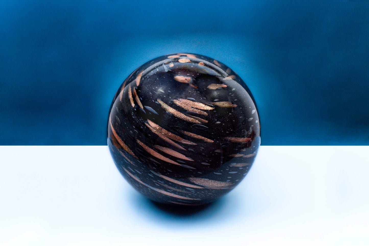 Meteorite Dust | Glass Table Lamp| 28cm Round